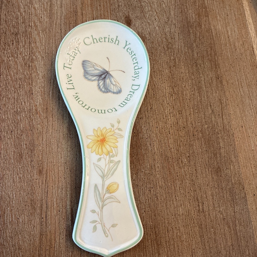 Lenox Butterfly Meadow by Louise Le Luyer Spoon Rest Cherish Yesterday Dream…
